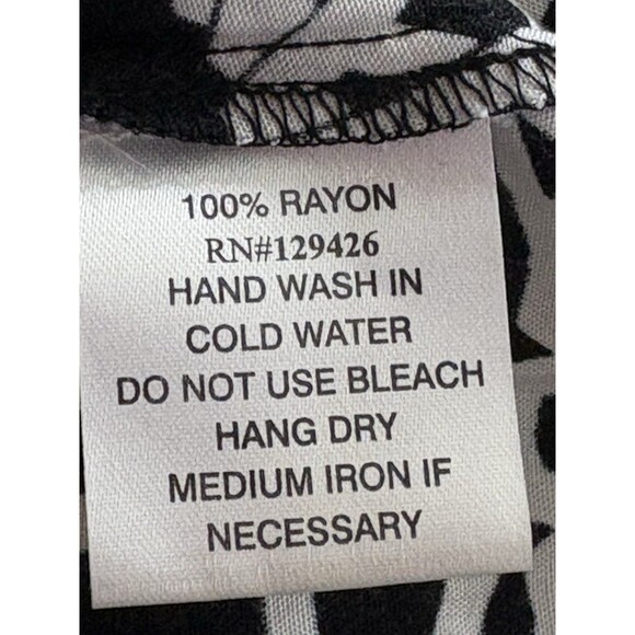 Escada Black & White Elegant Romantic Geo Print XS Women’s Button, Tie Blouse - Picture 4 of 12